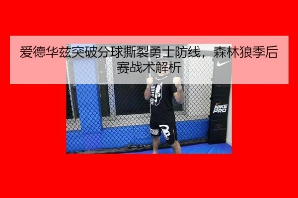 爱德华兹突破分球撕裂勇士防线，森林狼季后赛战术解析